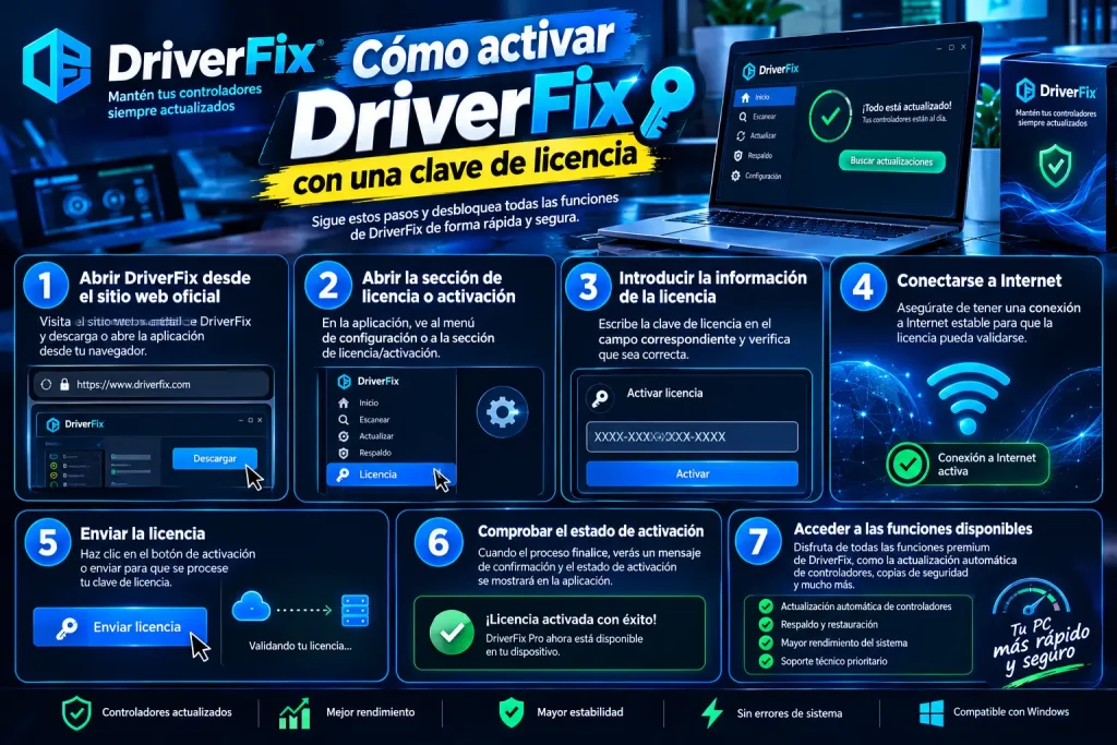 Cómo activar DriverFix con una clave de licencia