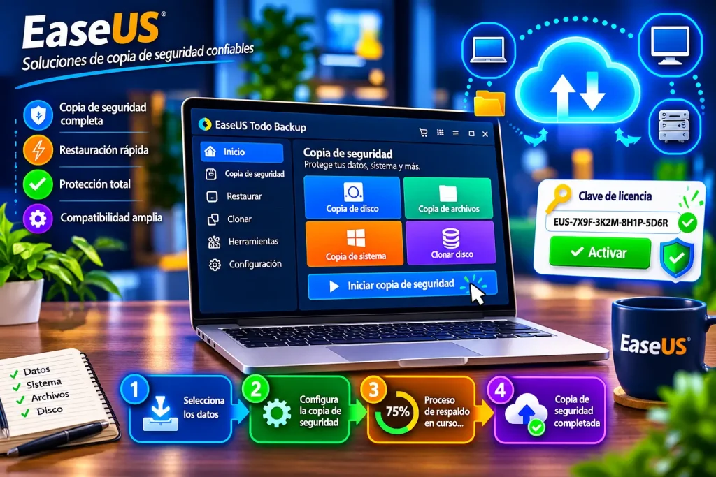 Clave de licencia de EaseUS Todo Backup