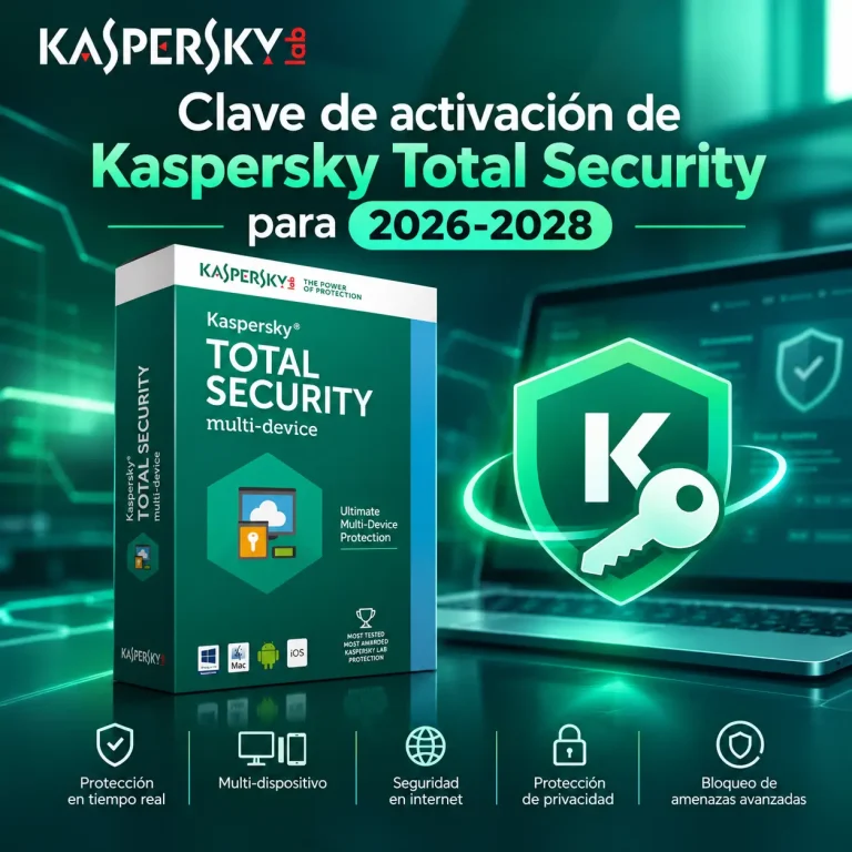 Clave de activación de Kaspersky Total Security para